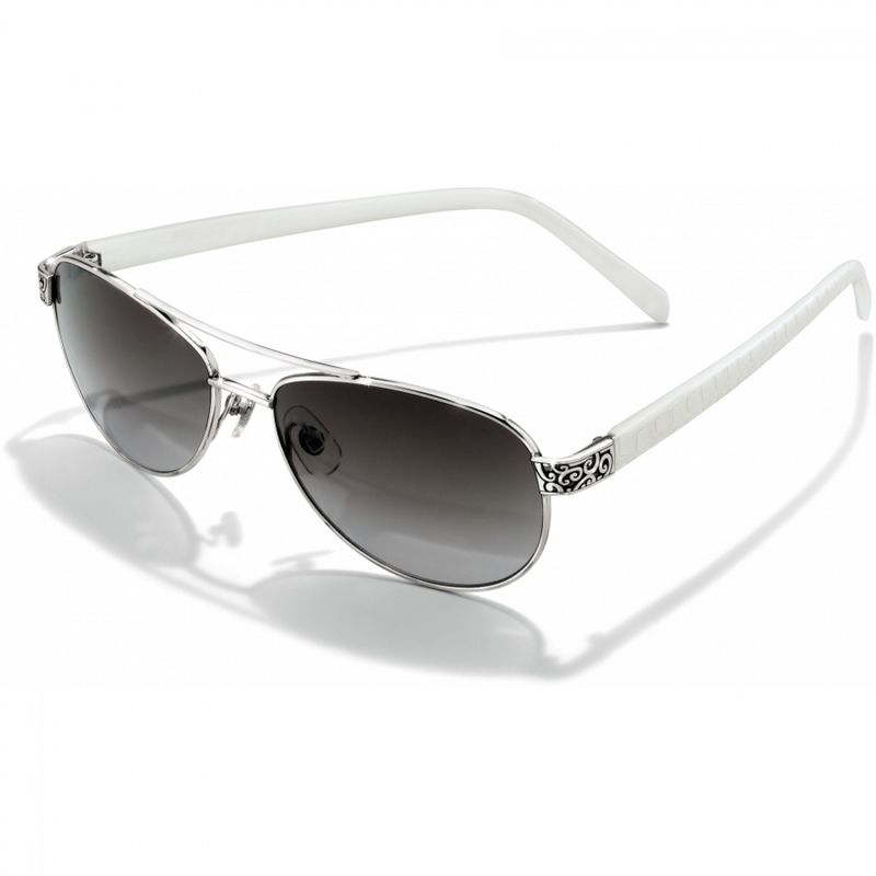 Sugar Shack Sunglasses White Silver