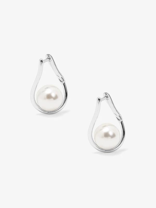 Twisted Teardrop Pearl Earring