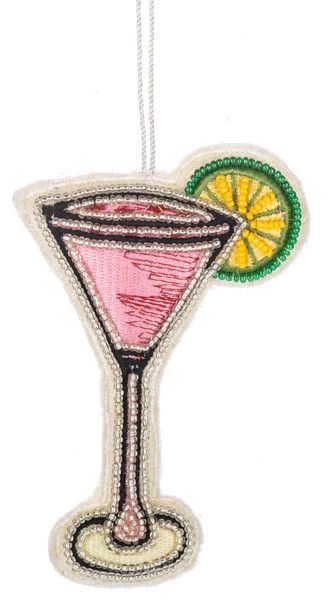 Holiday Drink Ornament, Color: Martini