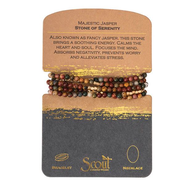 Majestic Jasper Wrap Bracelet/Necklace