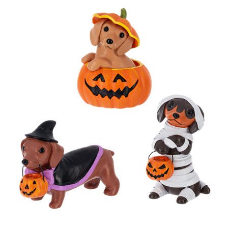 Hallo-weenies Dog Figurines - 3 styles