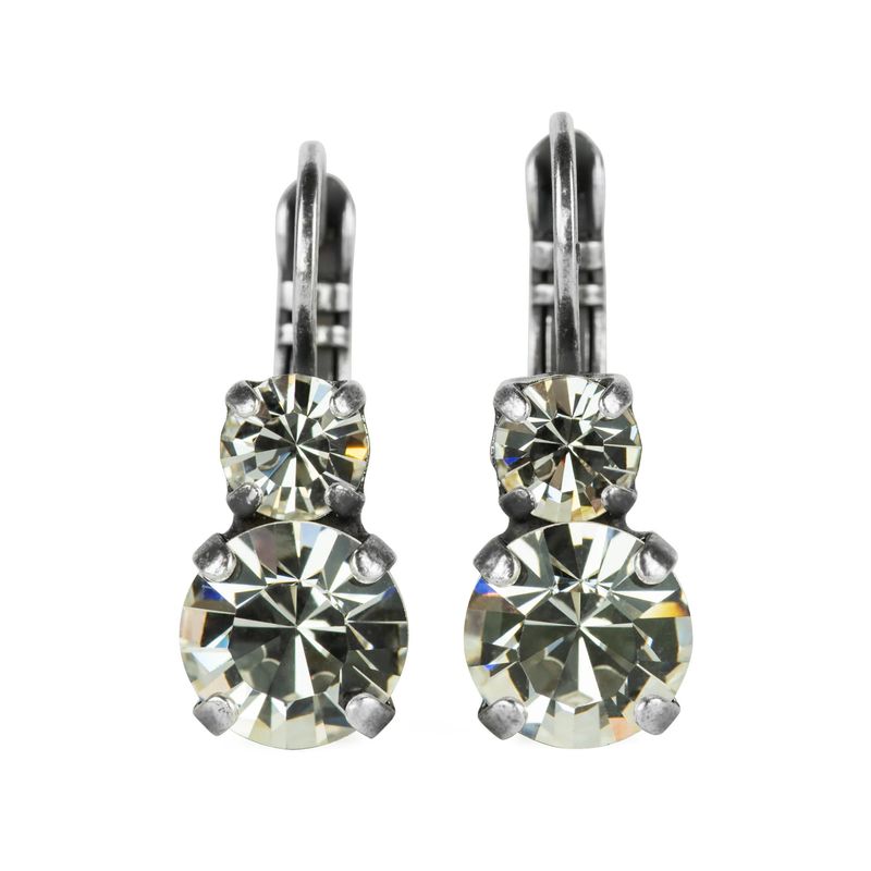 Mariana Two Stone Small Earring Clear RO