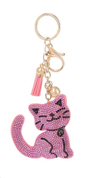 Key Ring Pink Cat