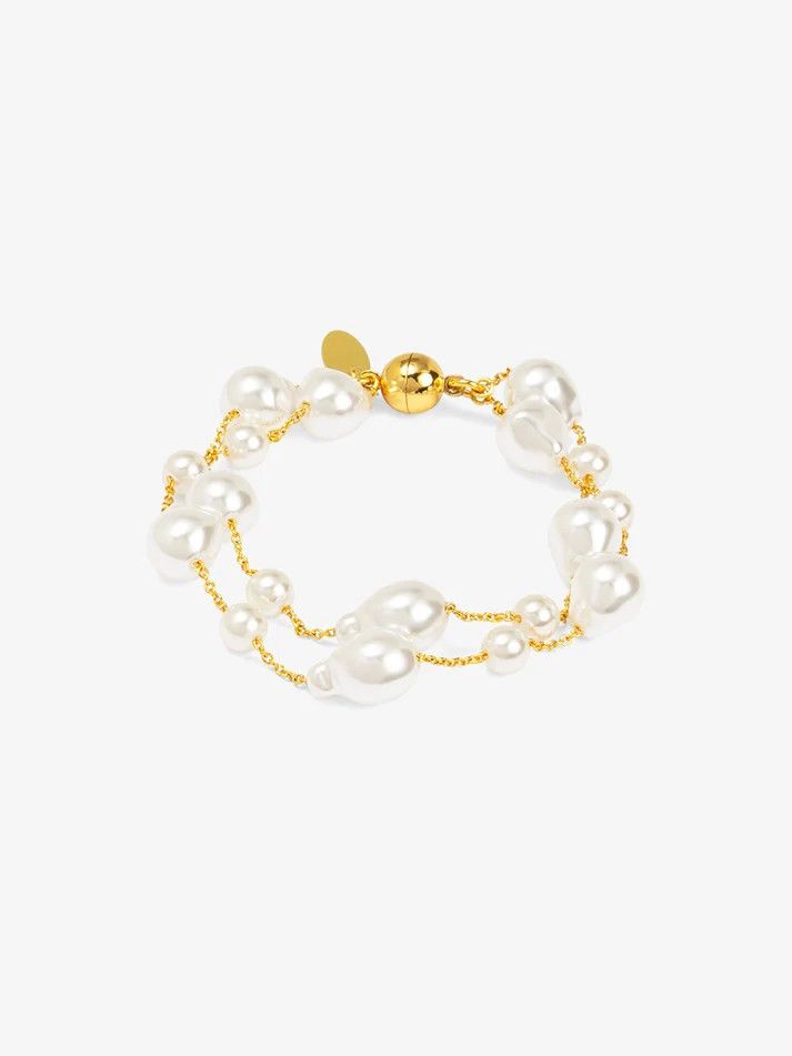 Baroque Duo Chain Magnet Bracelet