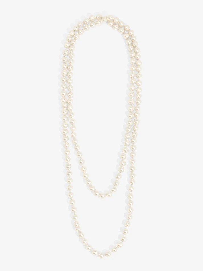 10mm Pearl Beaded 60" Long Necklace