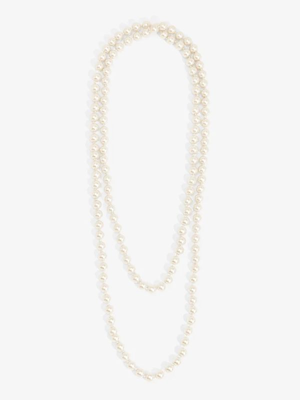 10mm Pearl Beaded 60" Long Necklace