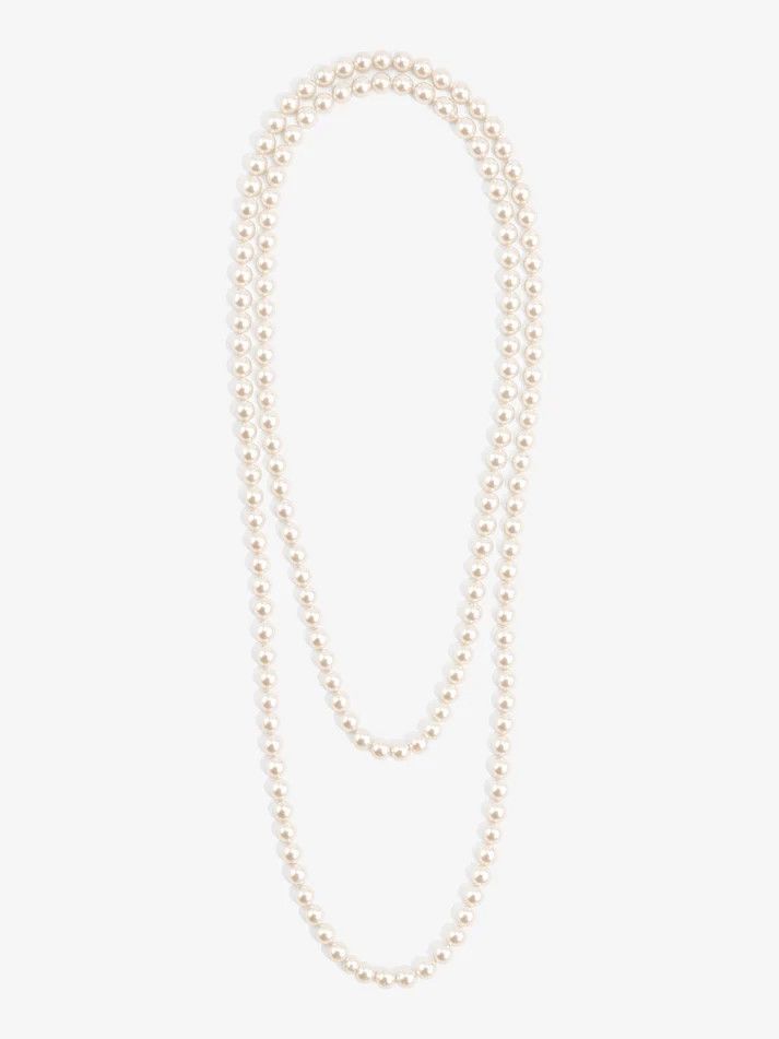 8mm Pearl Beaded 60" Long Necklace