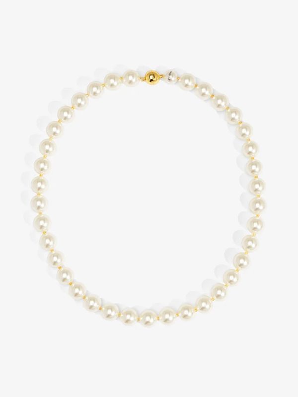 12mm Pearl Beaded Magnet Short Necklace