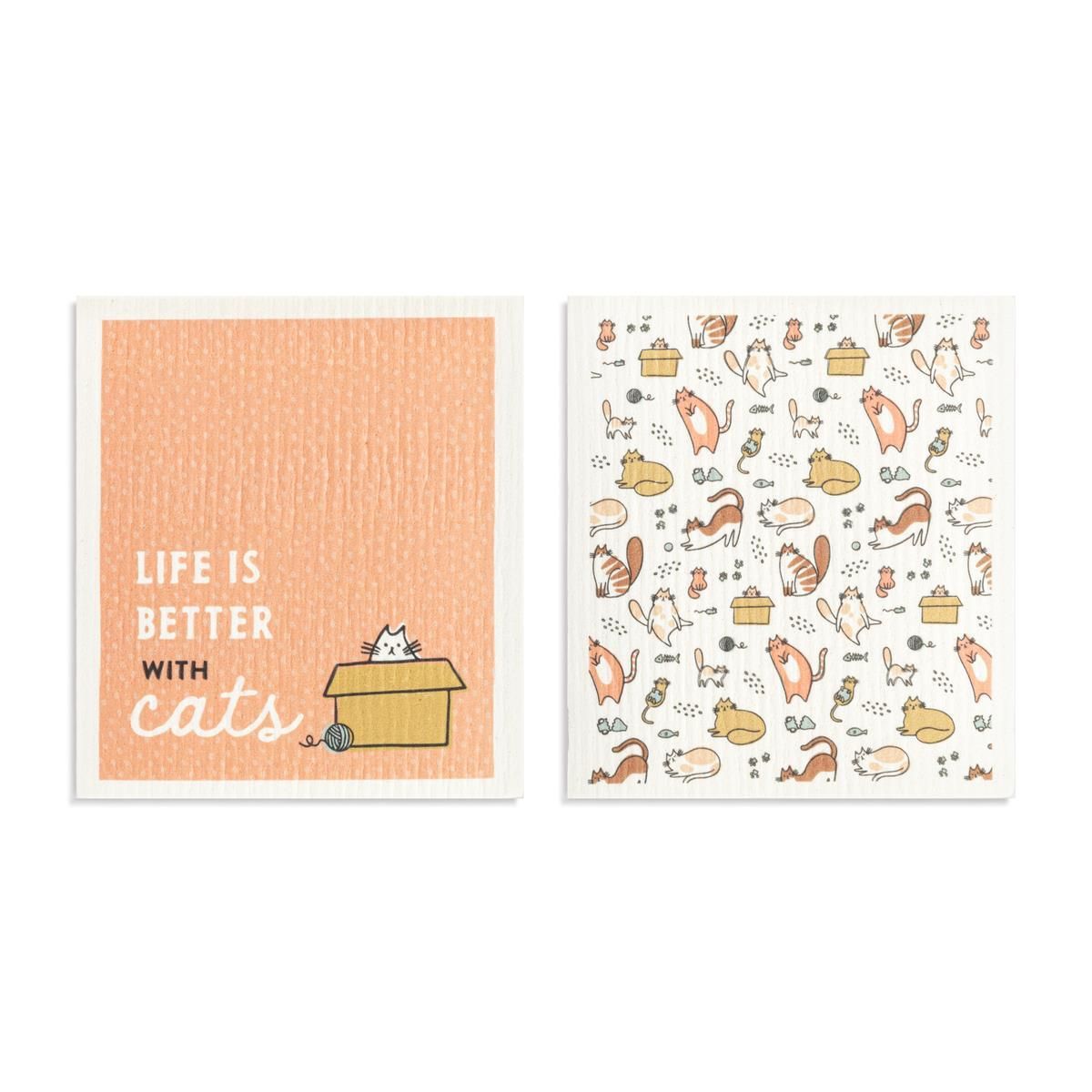 Biodegradable Dishcloths - Life Is Better With Cats