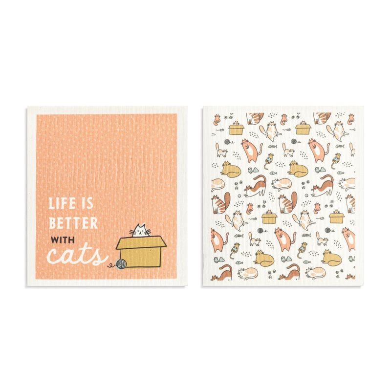 Biodegradable Dishcloths - Life Is Better With Cats
