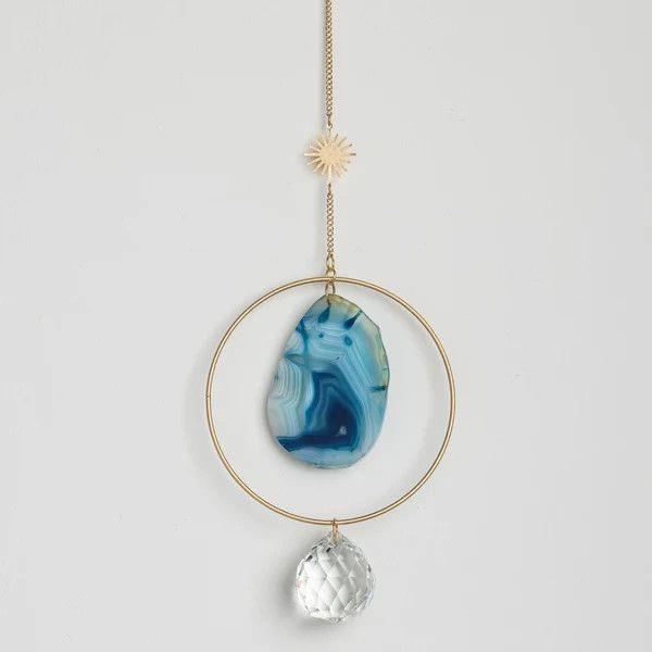 Stone Suncatcher Sun/Blue Agate