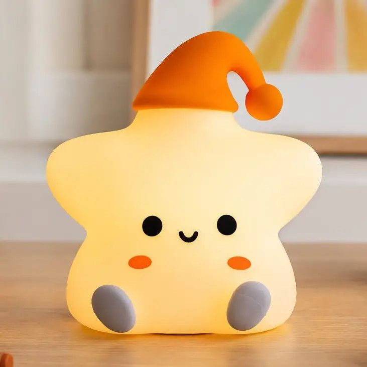 Silicone Night Light- Squishy, Color: Star