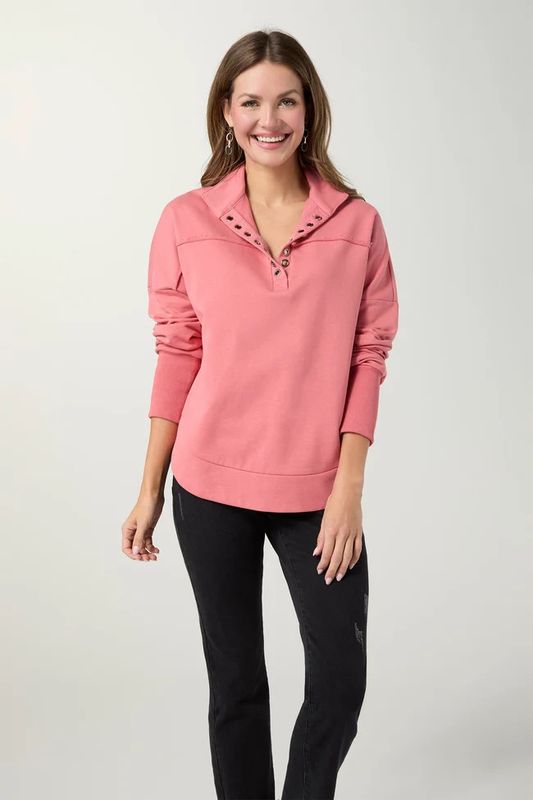 Solace Long Sleeve Top With Grommets