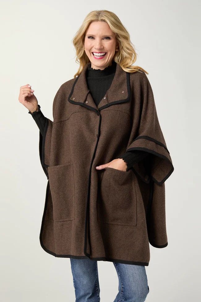 Flynn Snap Front Wrap With Pockets
