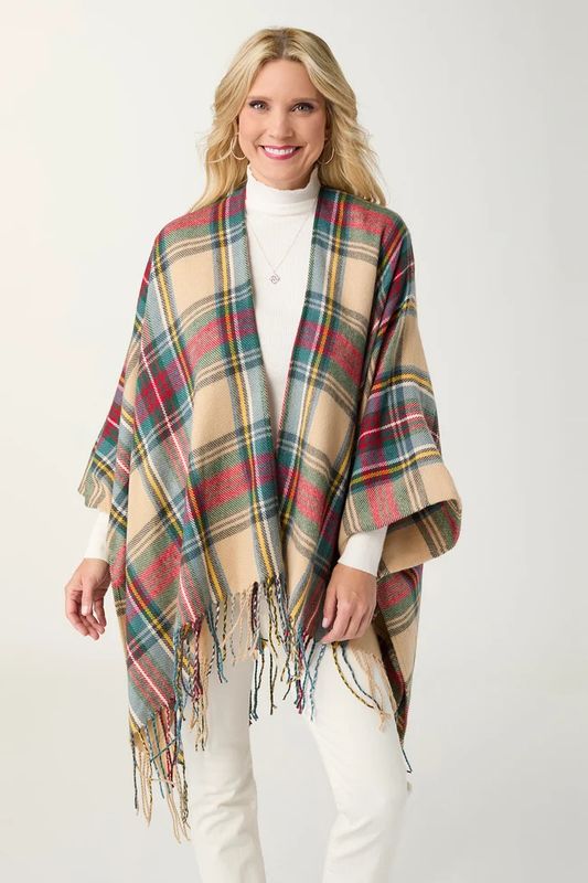 Breton Plaid Wrap One Size