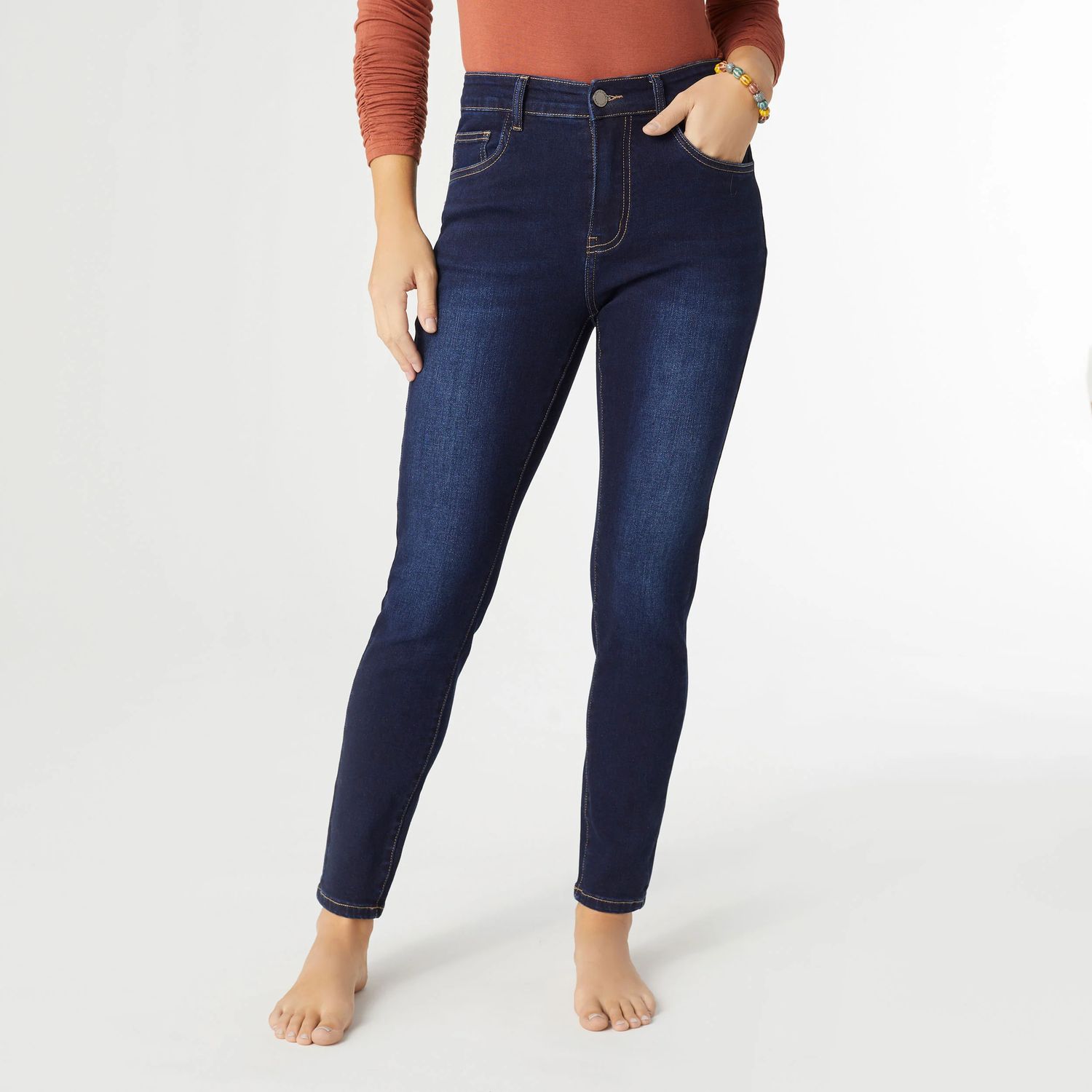 EverStrech Skinny Ankle - Indigo Dark, Size: S
