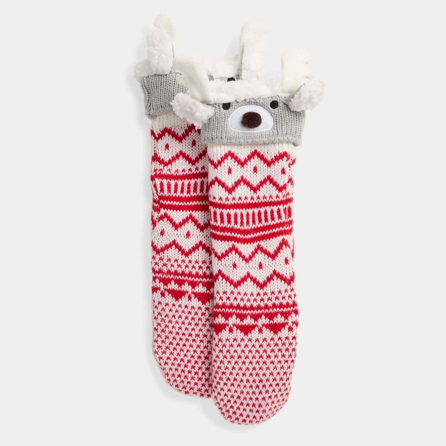 Festive Feet Slipper Socks - Reindeer