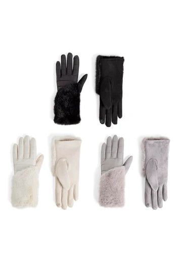 Asymmetrical Fur Wrist Touchscreen - 3 colors