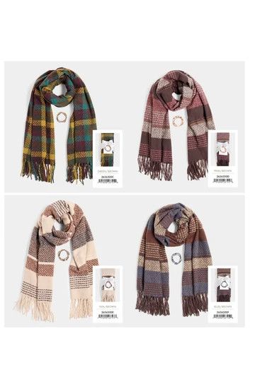 Scarf &amp; Bracelet Set - 4 Styles