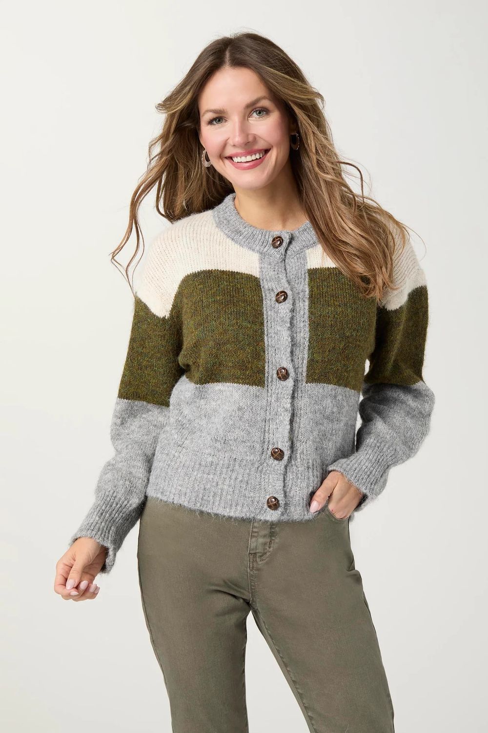 Chinon Button Front Cardigan, Size: XS