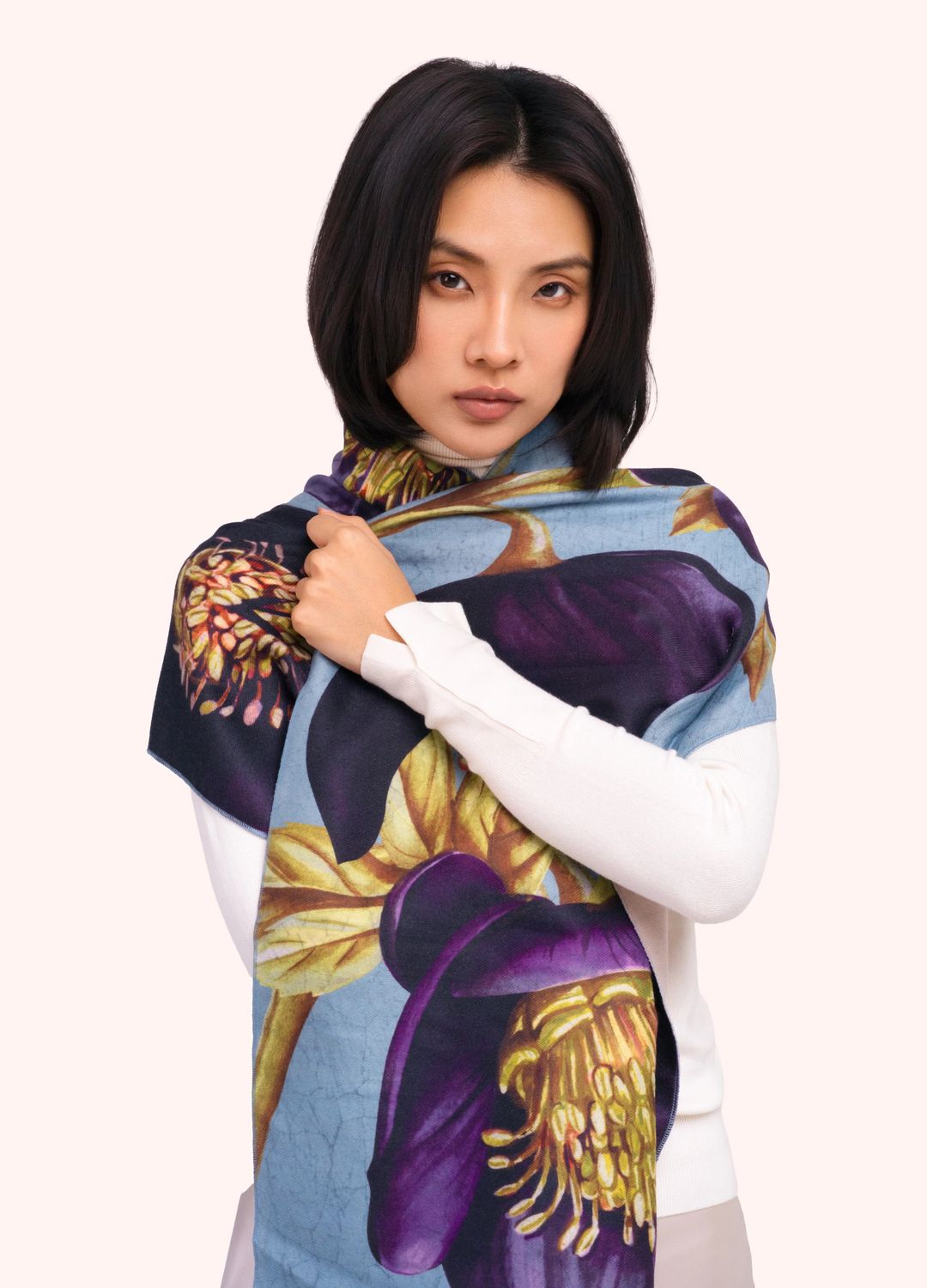 Hellebore Lux Print Scarf