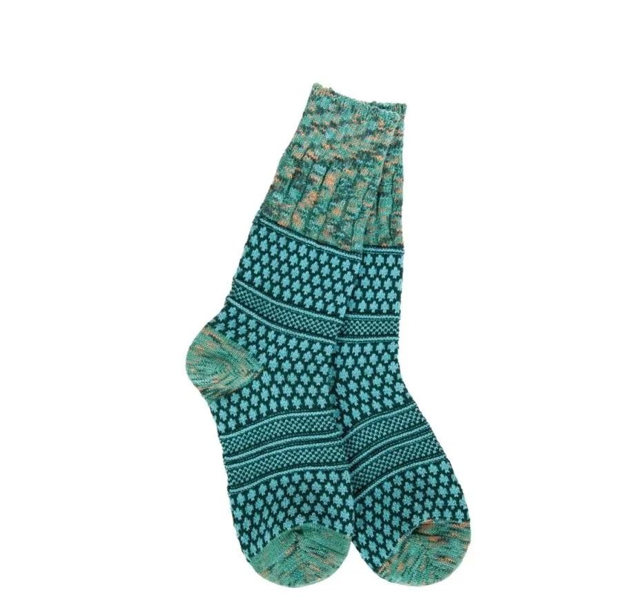 Weekend Collection Gallery Textured Crew Woodland Multi