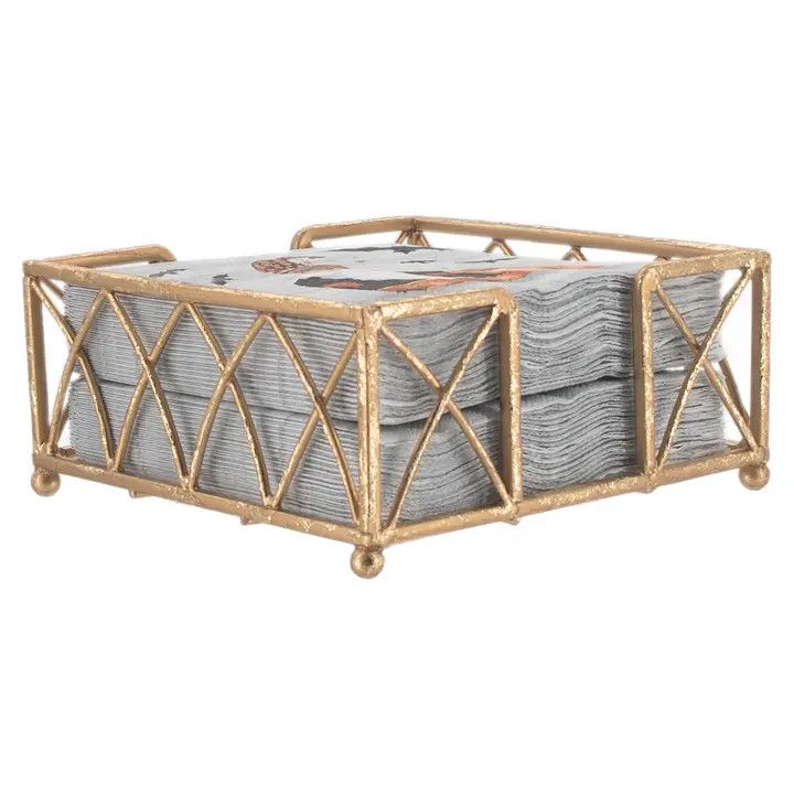 Arch/Cocktail Gold Leaf Napkin Holder