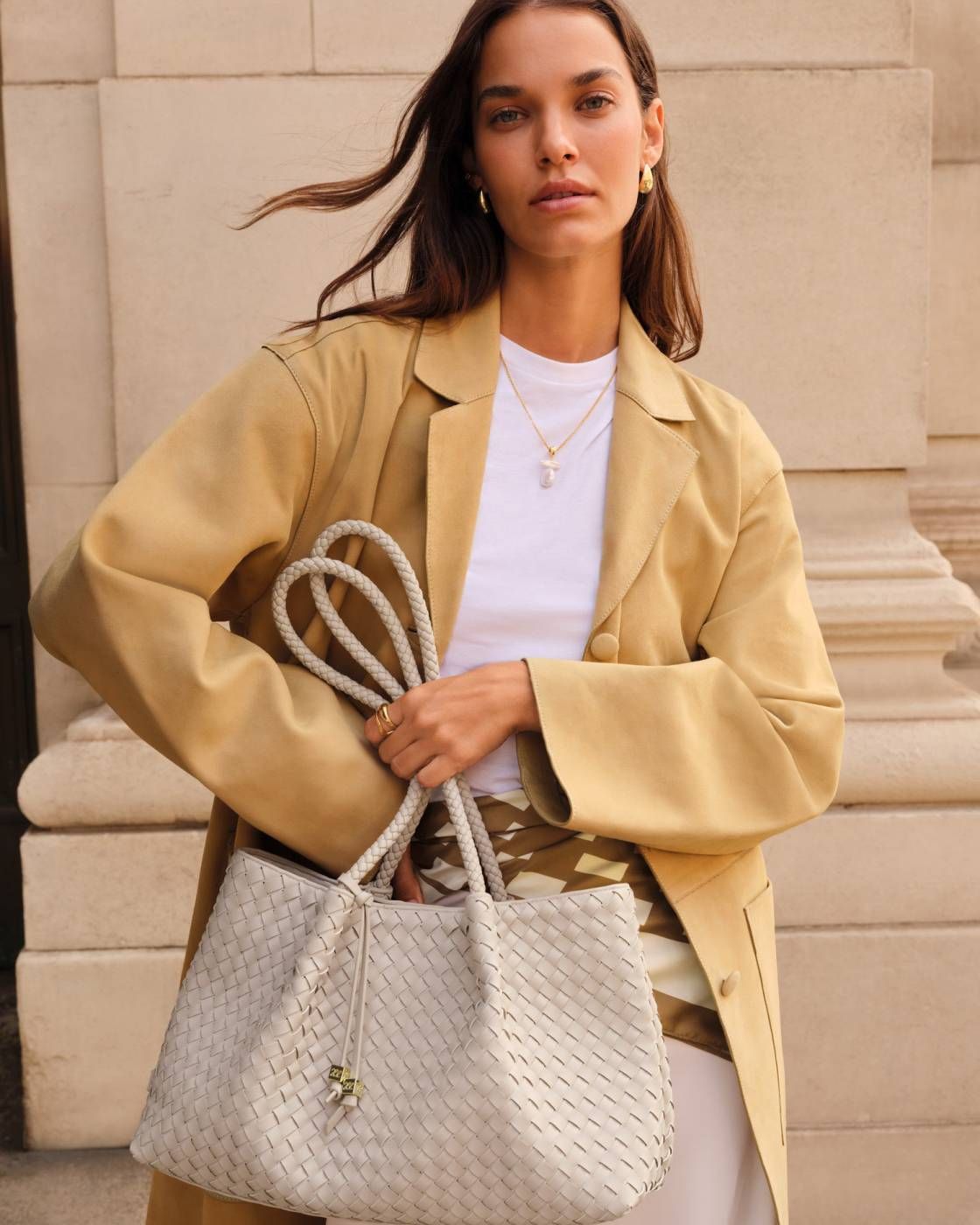 Nova Small Shoulder Tote | Oyster