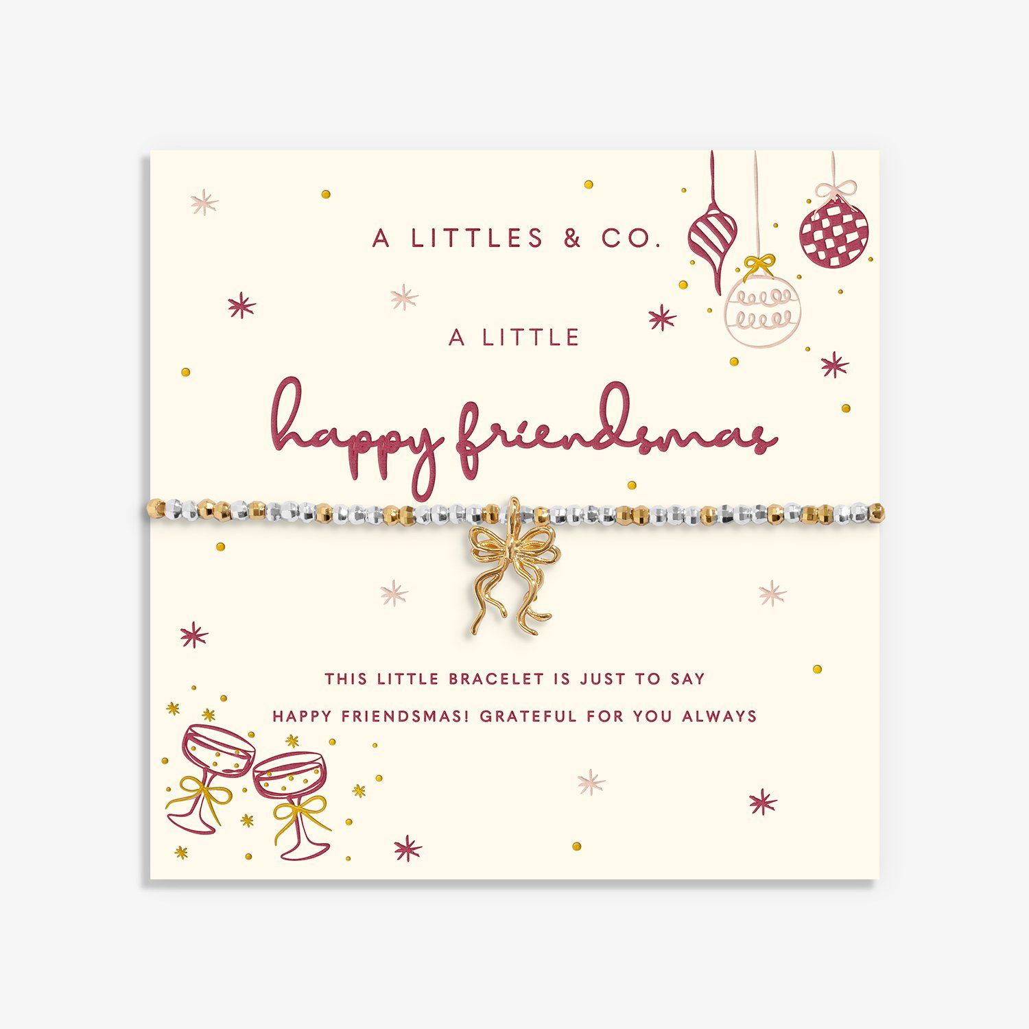 Christmas Little Stories “Happy Friendsmas” Bracelet