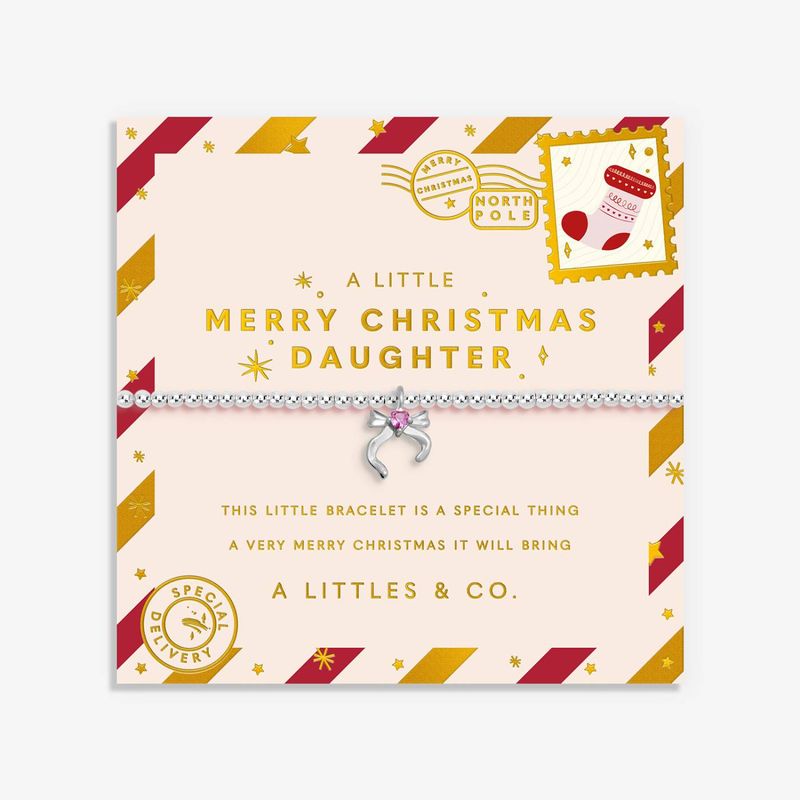 Kids Christmas Littles “Merry Christmas Daughter” Bracelet