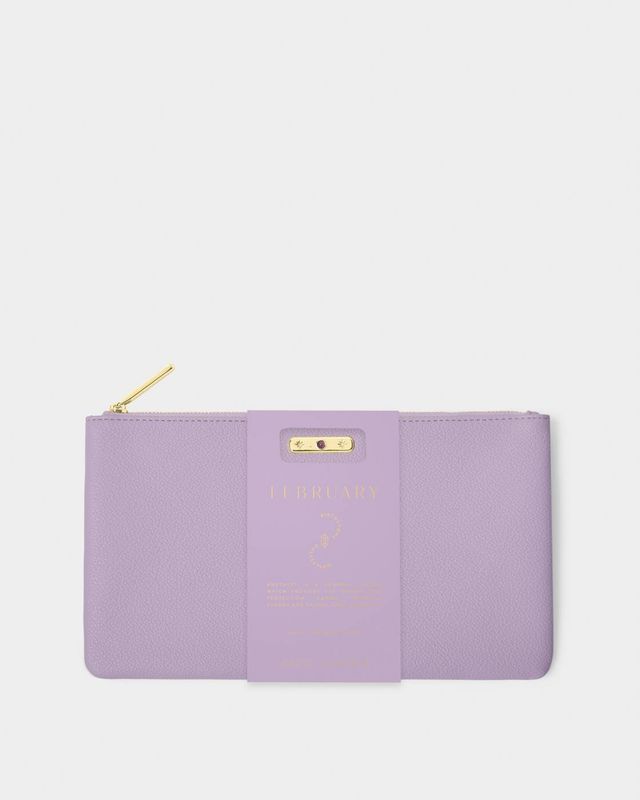Birthstone Pouch | February | Light Lilac