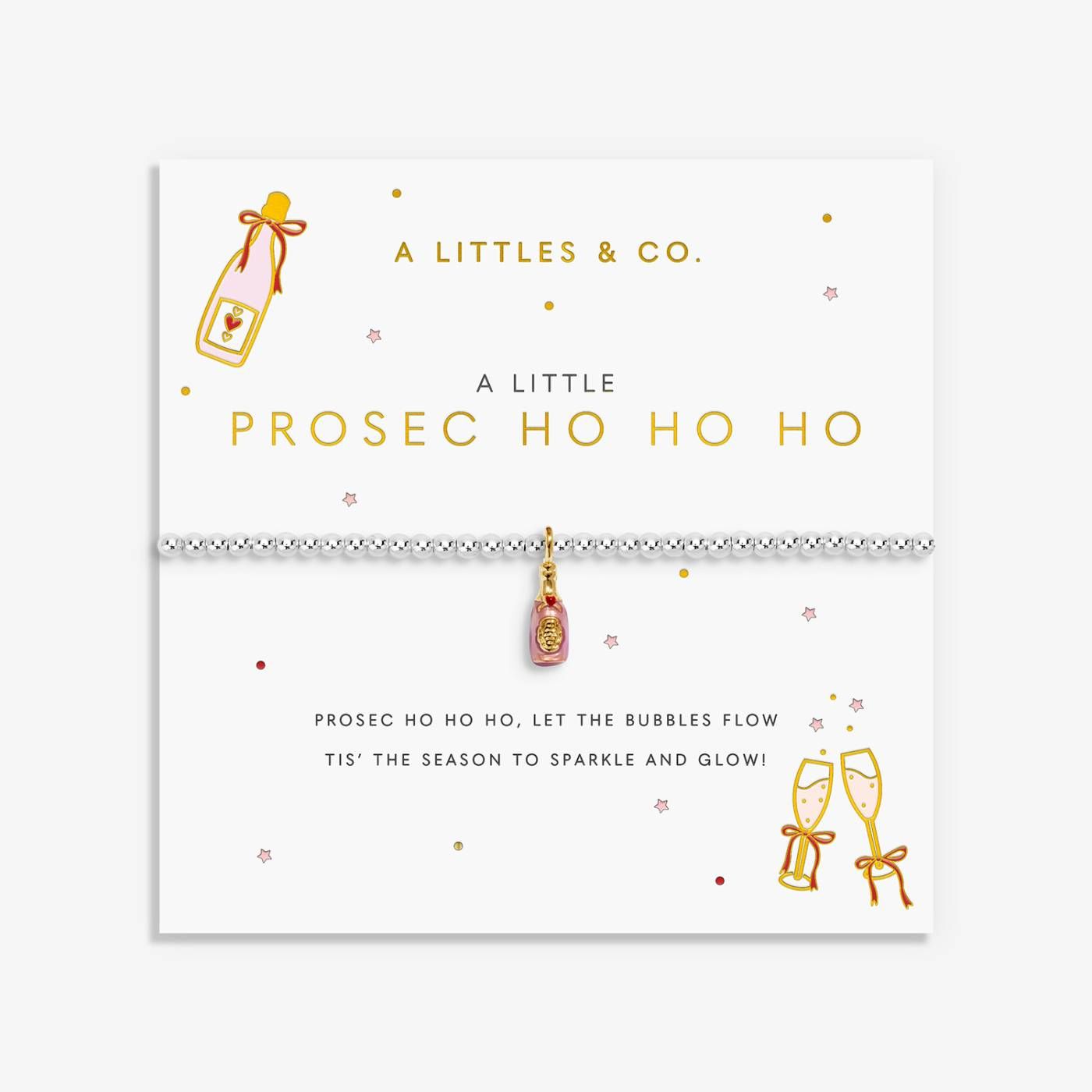 A Little Vibes 'Prosec Ho Ho Ho' Bracelet