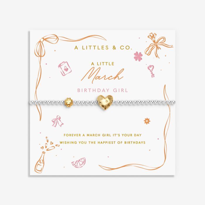 A Little March Birthday Girl Bracelet