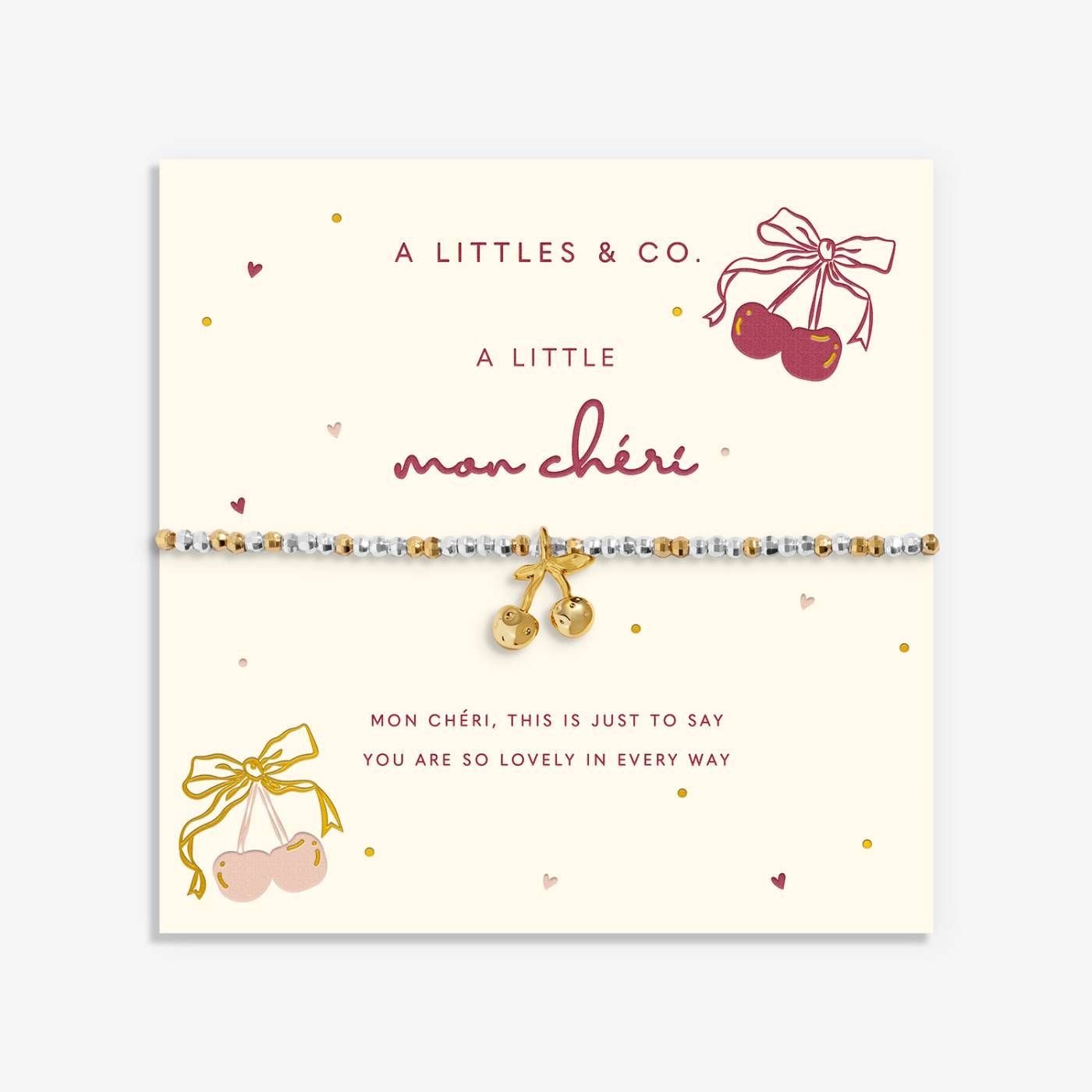 Little Stories 'Mon Cheri' Bracelet In Silver and Gold-Tone Plating