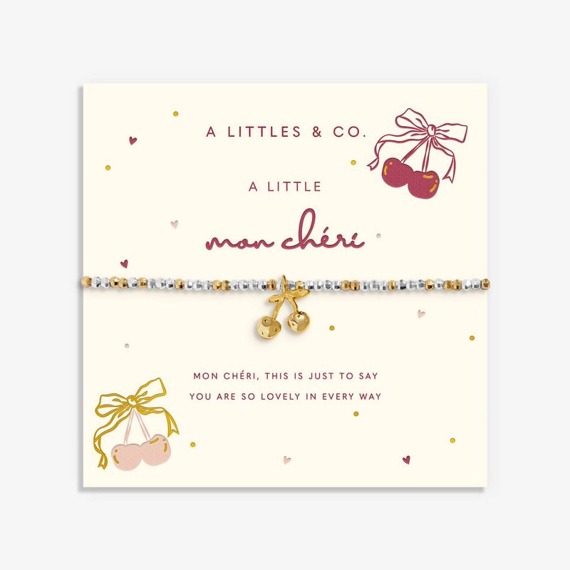 Little Stories 'Mon Cheri' Bracelet In Silver and Gold-Tone Plating