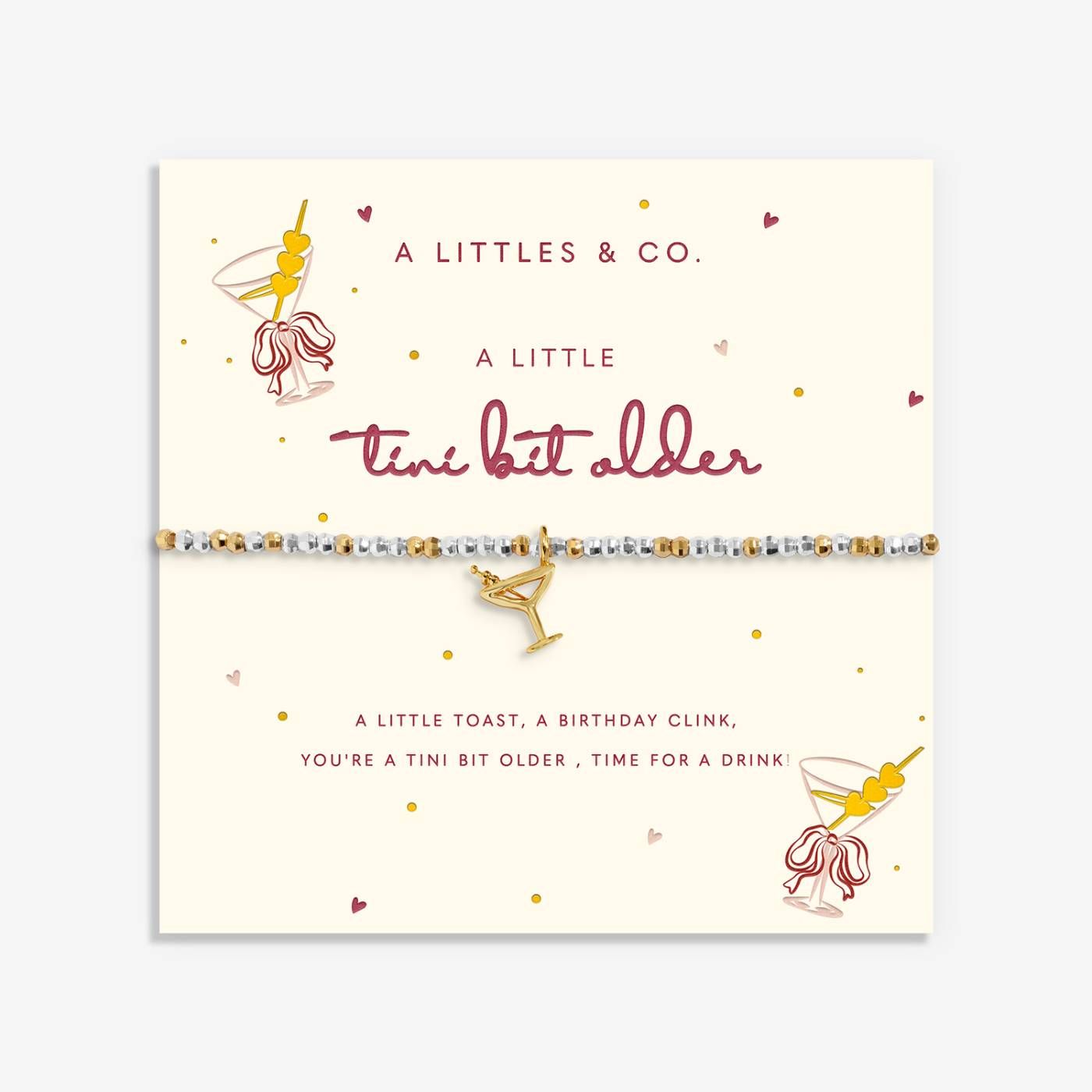 Little Stories 'Tini Bit Older' Bracelet In Silver and Gold-Tone Plating
