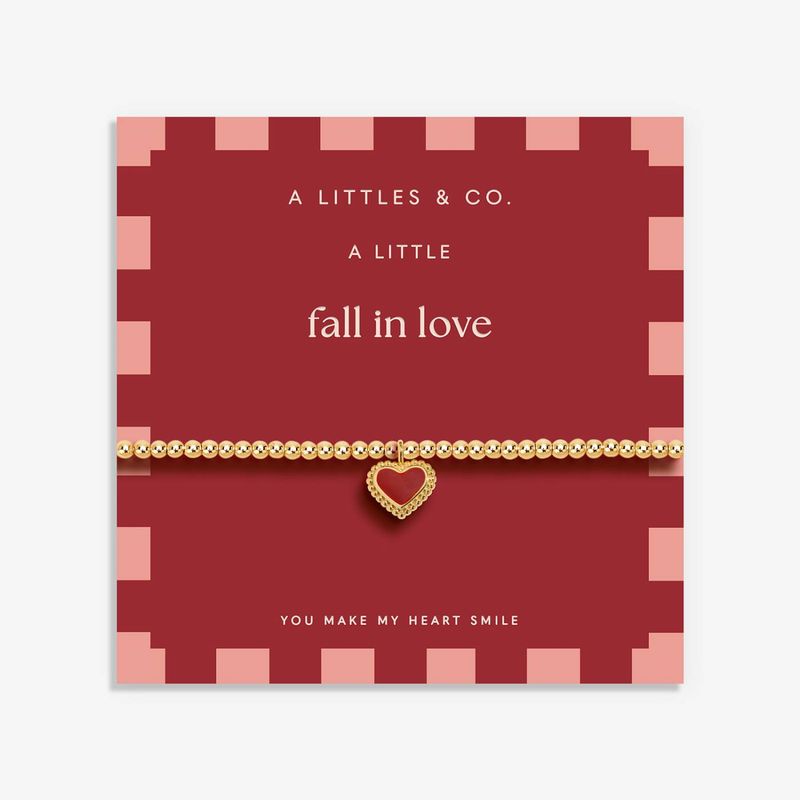 A Little Fall's Calling A Little 'Fall In Love' Bracelet In Gold-Tone Plating