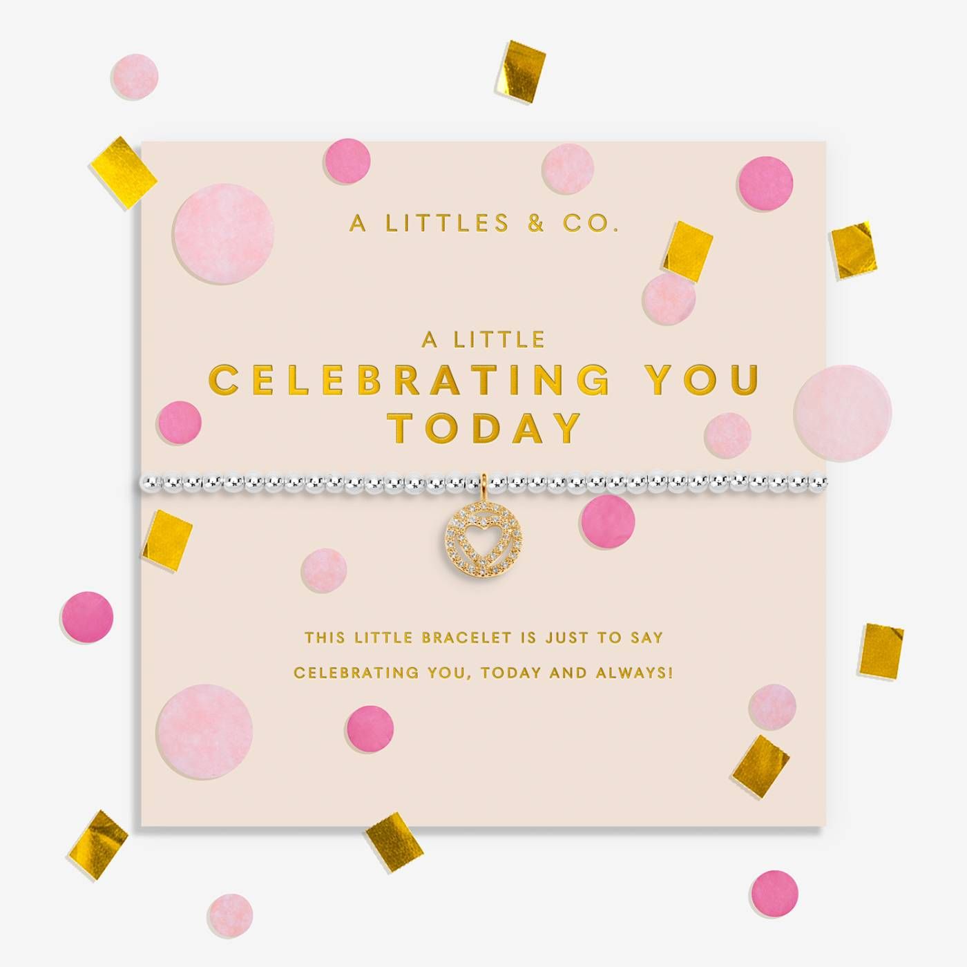 A Little 'Celebrating You Today' Bracelet In Silver Plating