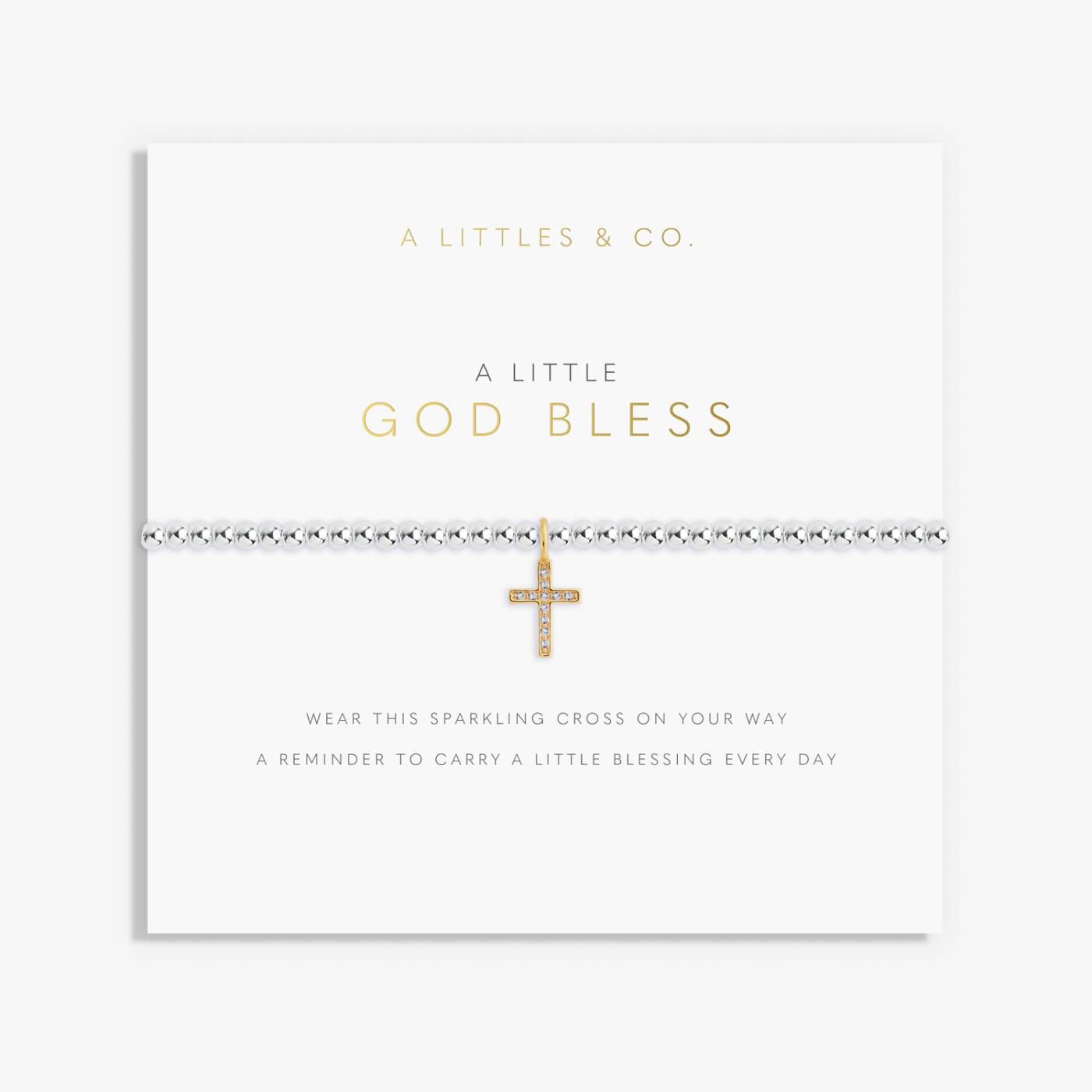 A Little God Bless Bracelet Silver