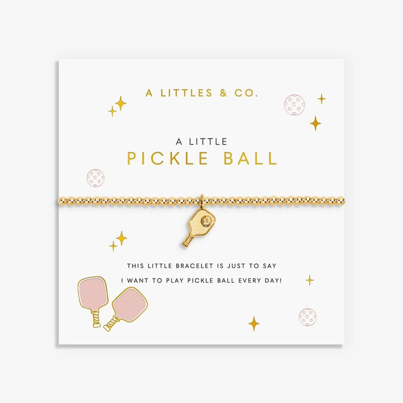 A Little 'Pickle Ball' Bracelet In Gold-Tone Plating