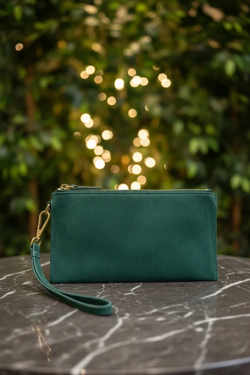 Jett Wristlet in Pine Needle