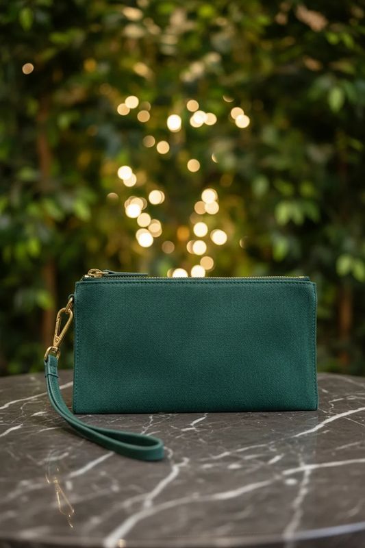 Jett Wristlet in Pine Needle