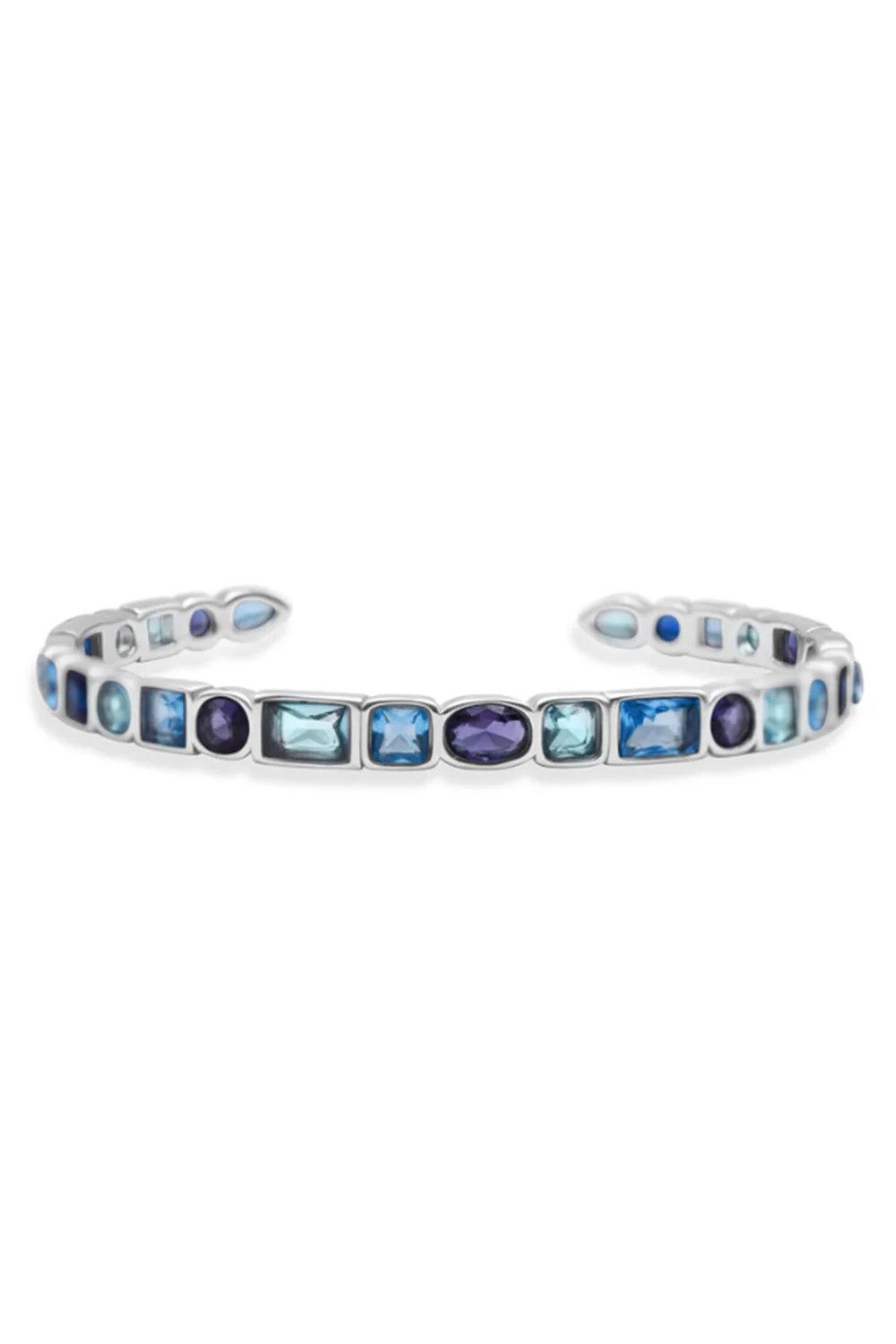 Crystal Cove Cuff Silver - Bella Blues