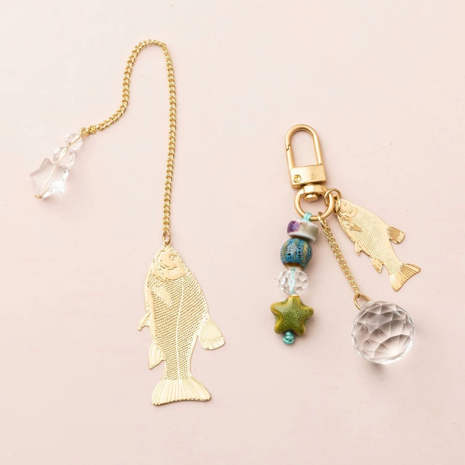 Bookmark &amp; Keychain Set - Fish/Harmony