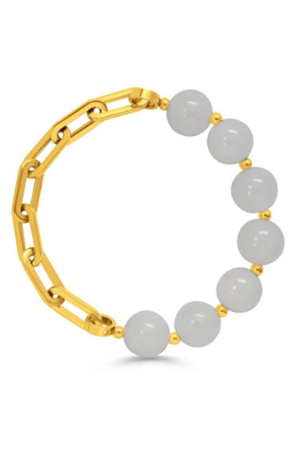 Half &amp; Half  Bracelet - White Cap