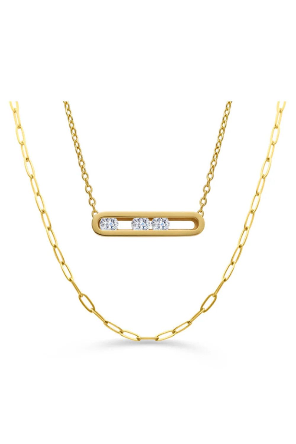 Rolling Tides Necklace Set - Gold