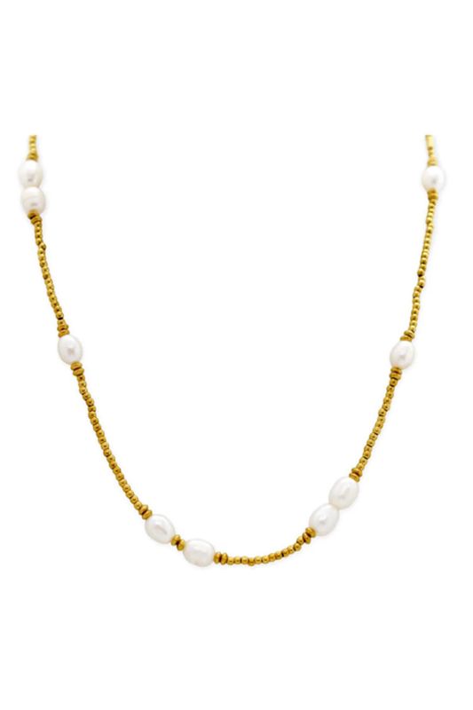 Beads of Paradise Necklace - Pearl Girl