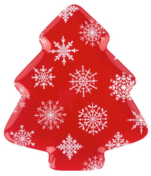 Scandinavian Christmas Tree Plate