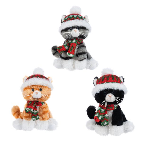 Winter Whiskers Kitten - Assorted Christmas