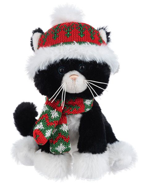 Winter Whiskers Kitten - Assorted Christmas, Color: Black